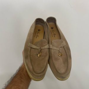 Loro Piana “Summer Charms Walk Suede Loafers”